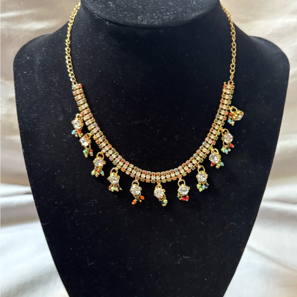 Elegant Gold and Multicolor Necklace